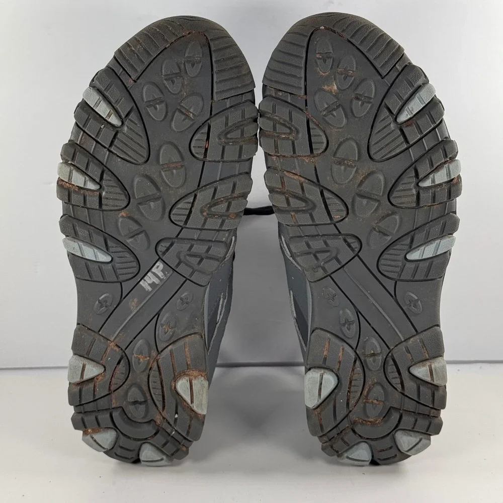 Merrell Alverstone Waterproof Hiking Shoes Grey Blue MK165706 Size 5.5 M